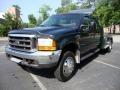 2000 Woodland Green Metallic Ford F450 Super Duty Lariat Crew Cab Chassis 5th Wheel  photo #6