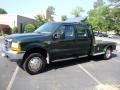 2000 Woodland Green Metallic Ford F450 Super Duty Lariat Crew Cab Chassis 5th Wheel  photo #7