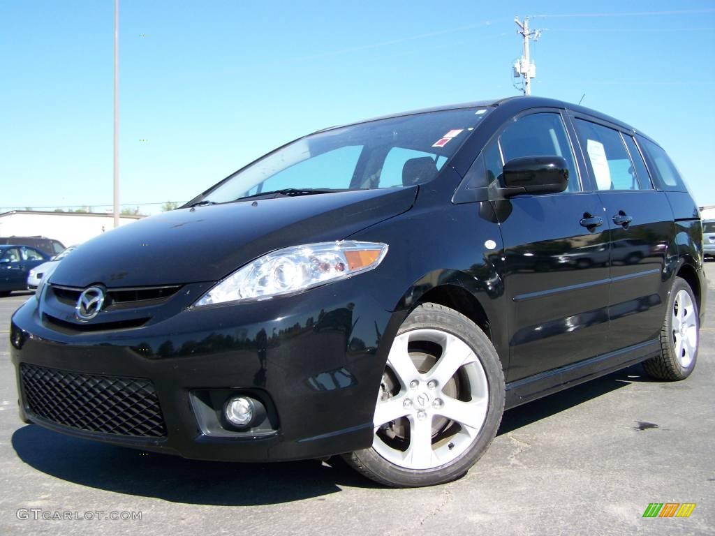2007 MAZDA5 Sport - Brilliant Black / Black photo #1