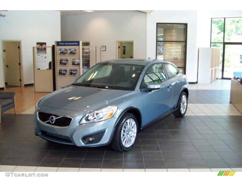 2011 C30 T5 - Chameleon Blue Metallic / Off Black T-Tec photo #2