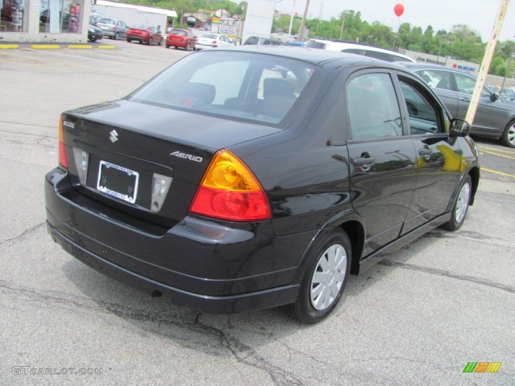 2007 Aerio Sedan - Black Onyx Pearl / Black photo #4