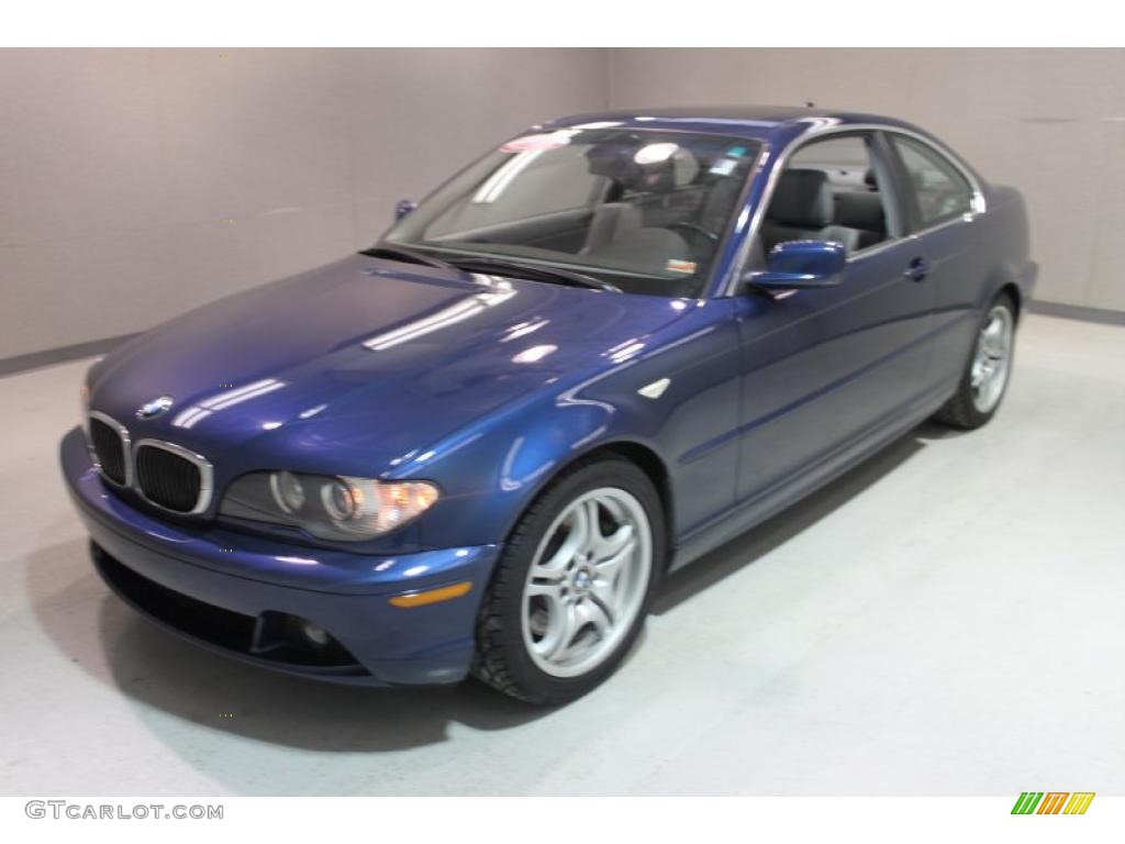 2004 3 Series 330i Coupe - Mystic Blue Metallic / Grey photo #3