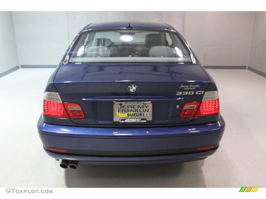 2004 3 Series 330i Coupe - Mystic Blue Metallic / Grey photo #5