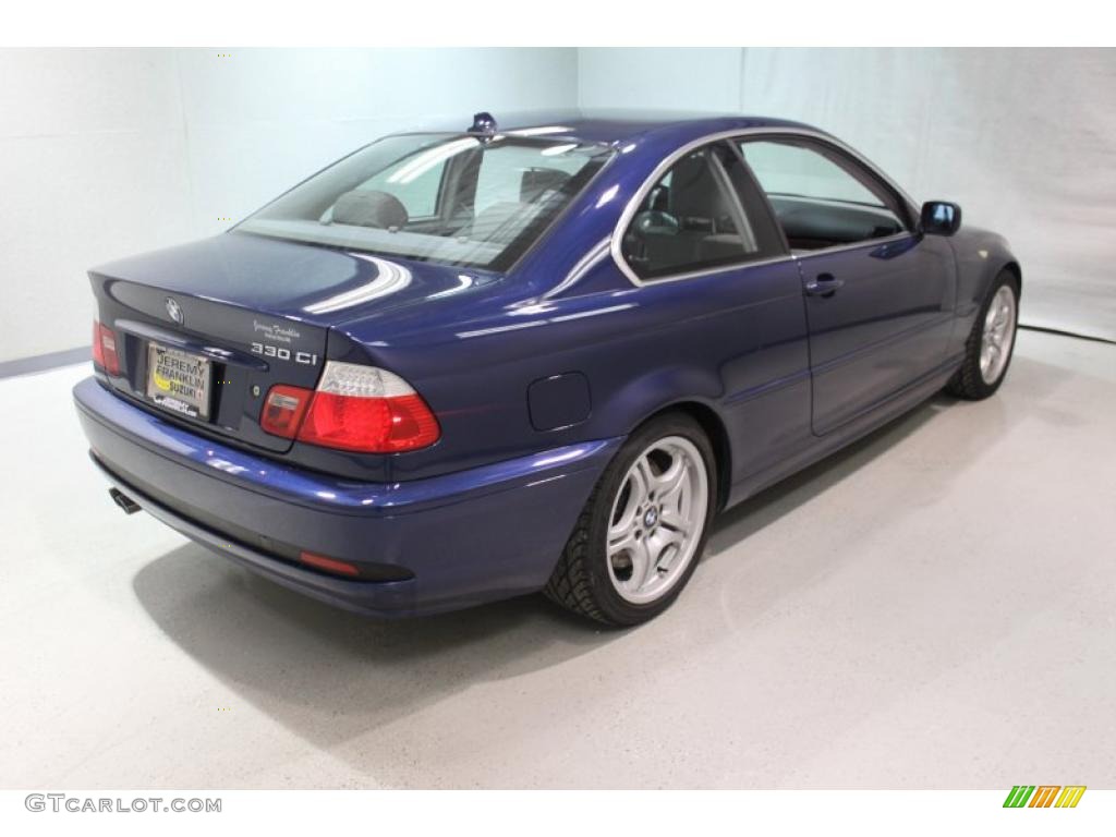 2004 3 Series 330i Coupe - Mystic Blue Metallic / Grey photo #6