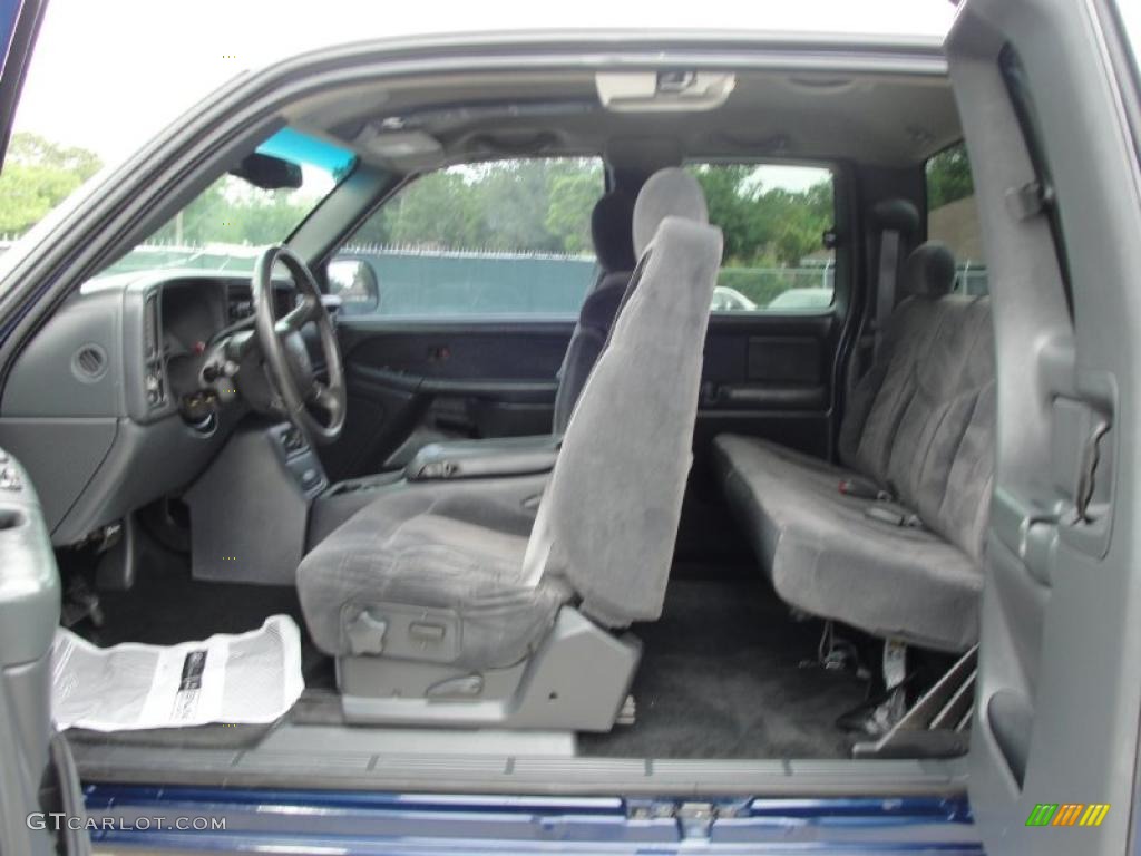 2001 Silverado 1500 LS Extended Cab - Indigo Blue Metallic / Graphite photo #36