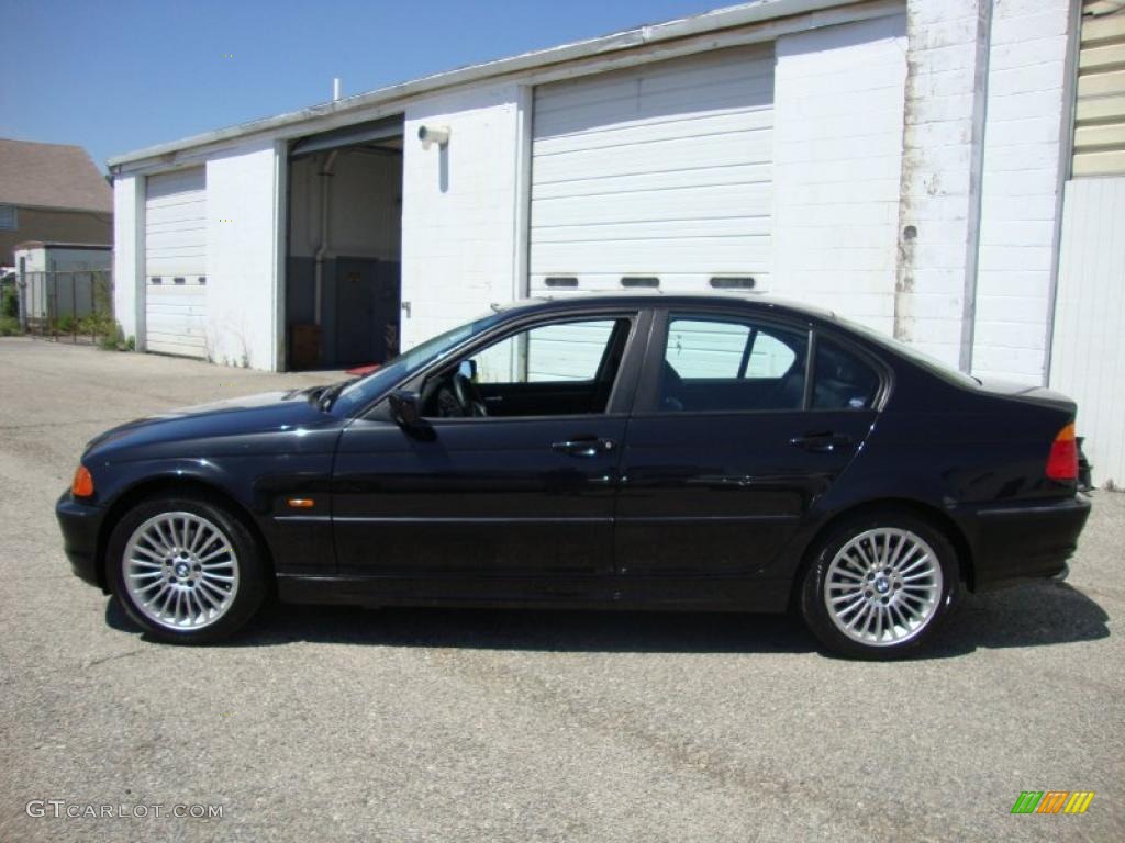 2001 3 Series 325xi Sedan - Jet Black / Black photo #11