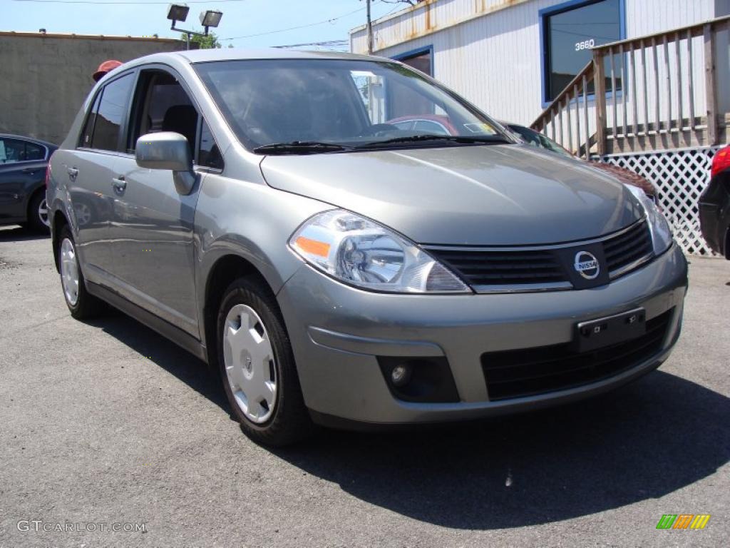 2008 Versa 1.8 S Sedan - Magnetic Gray / Charcoal photo #1