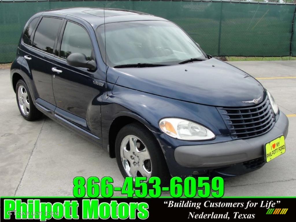 2002 PT Cruiser Limited - Patriot Blue Pearlcoat / Taupe photo #1