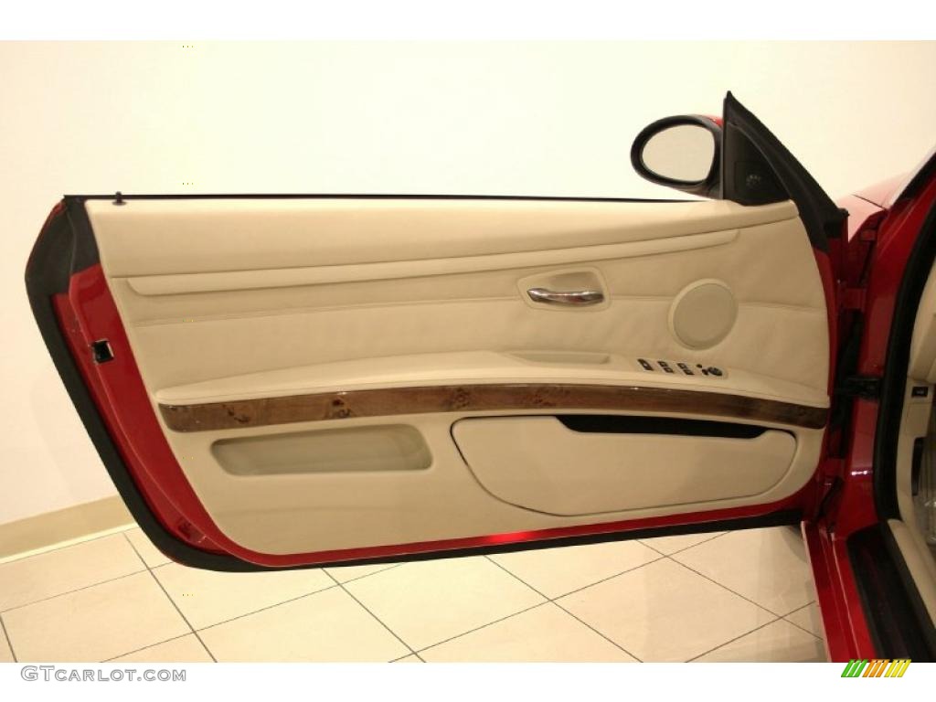 2008 3 Series 335i Convertible - Crimson Red / Beige Dakota Leather photo #10