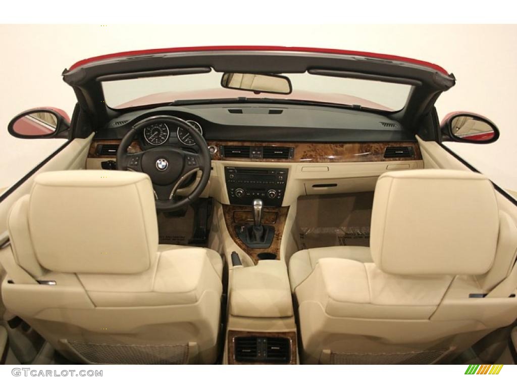 2008 3 Series 335i Convertible - Crimson Red / Beige Dakota Leather photo #26