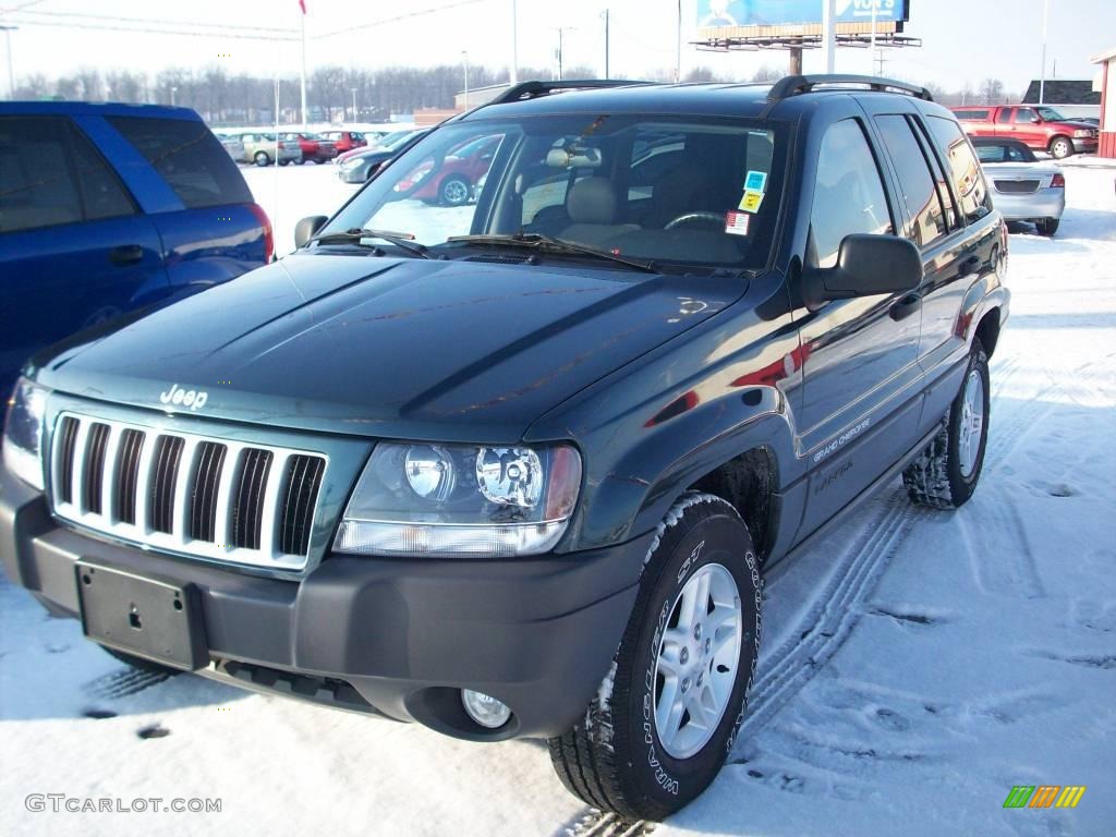 2004 Grand Cherokee Laredo 4x4 - Deep Beryl Green Pearl / Dark Slate Gray photo #1