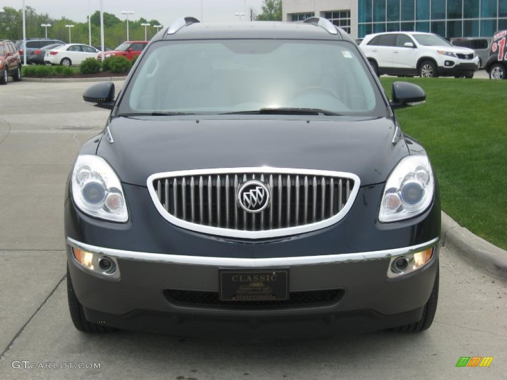 2008 Enclave CXL AWD - Ming Blue Metallic / Titanium/Dark Titanium photo #8