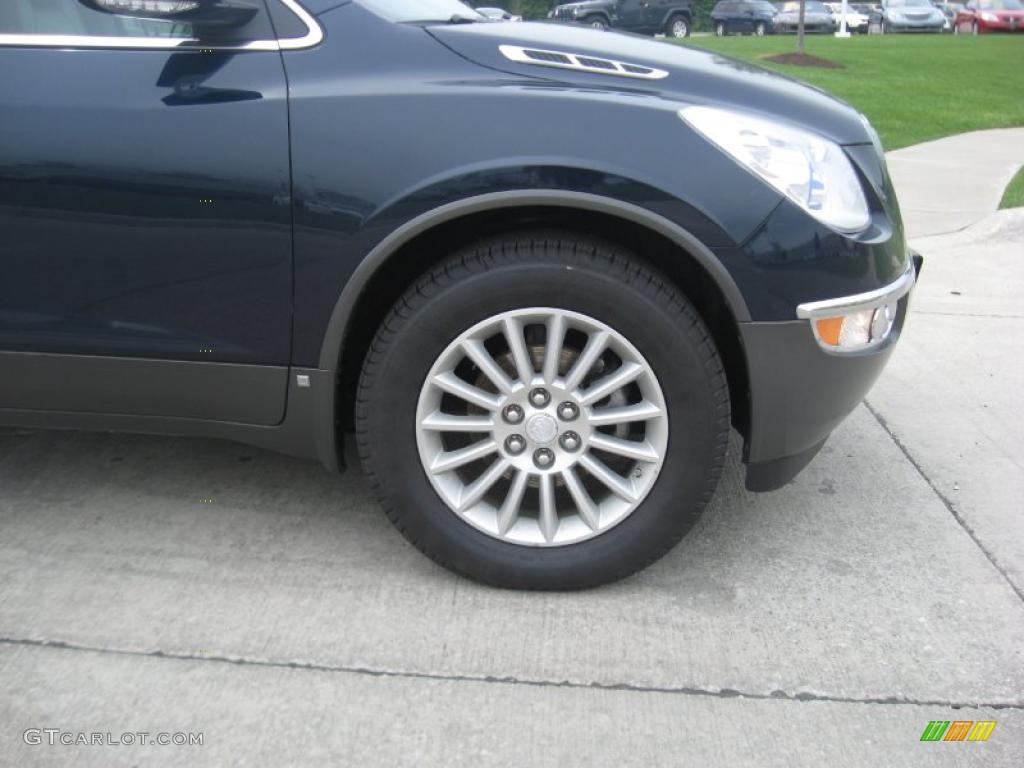 2008 Enclave CXL AWD - Ming Blue Metallic / Titanium/Dark Titanium photo #11