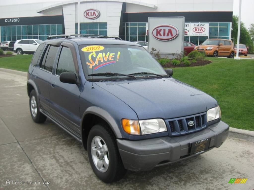 2002 Sportage  - Slate Blue / Gray photo #1