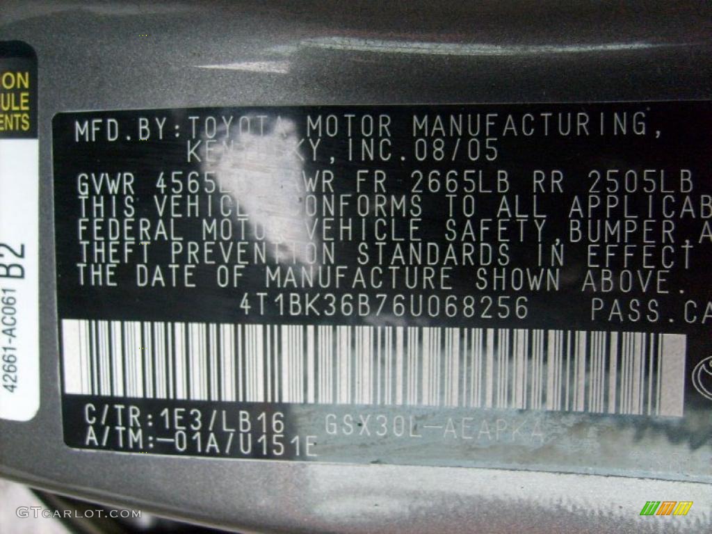 2006 Avalon Limited - Phantom Gray Pearl / Light Gray photo #13