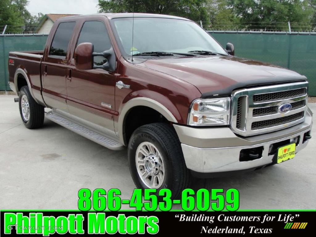 2005 F250 Super Duty King Ranch Crew Cab 4x4 - Dark Copper Metallic / Castano Brown Leather photo #1