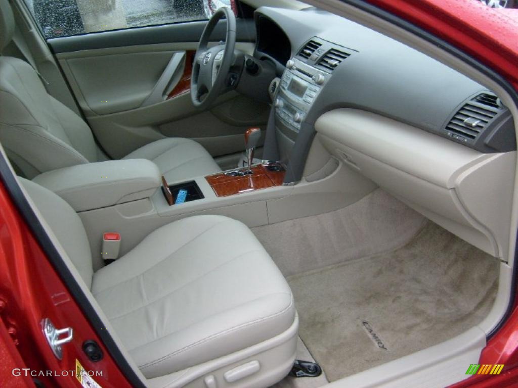 2009 Camry XLE V6 - Barcelona Red Metallic / Bisque photo #9