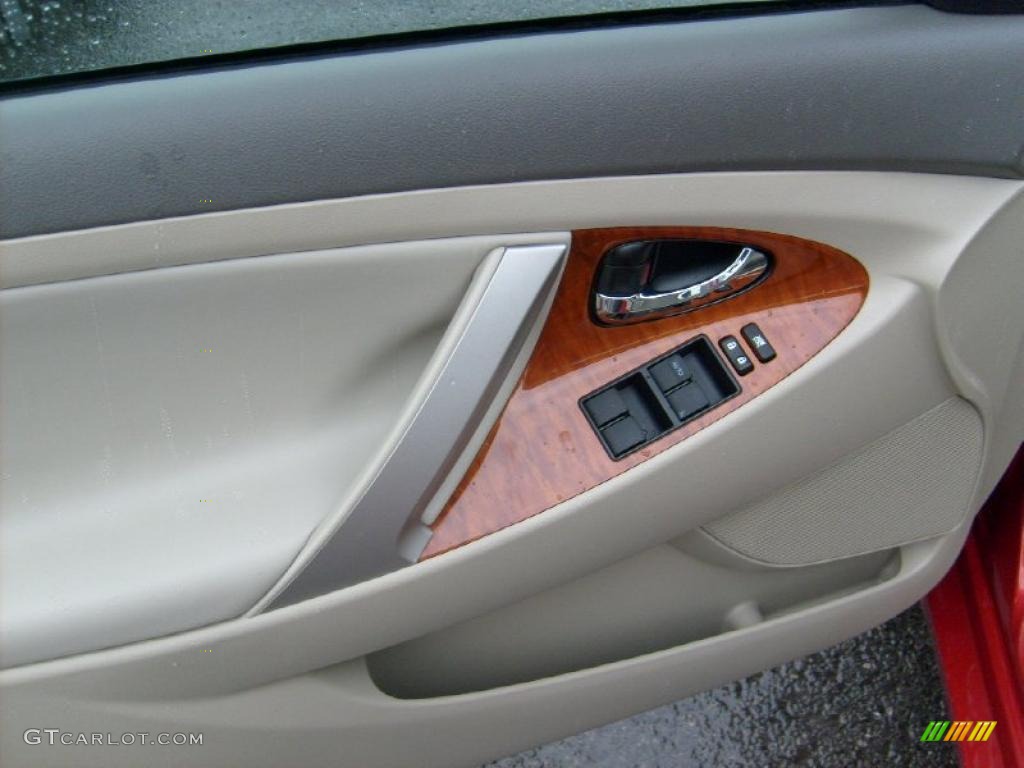 2009 Camry XLE V6 - Barcelona Red Metallic / Bisque photo #12