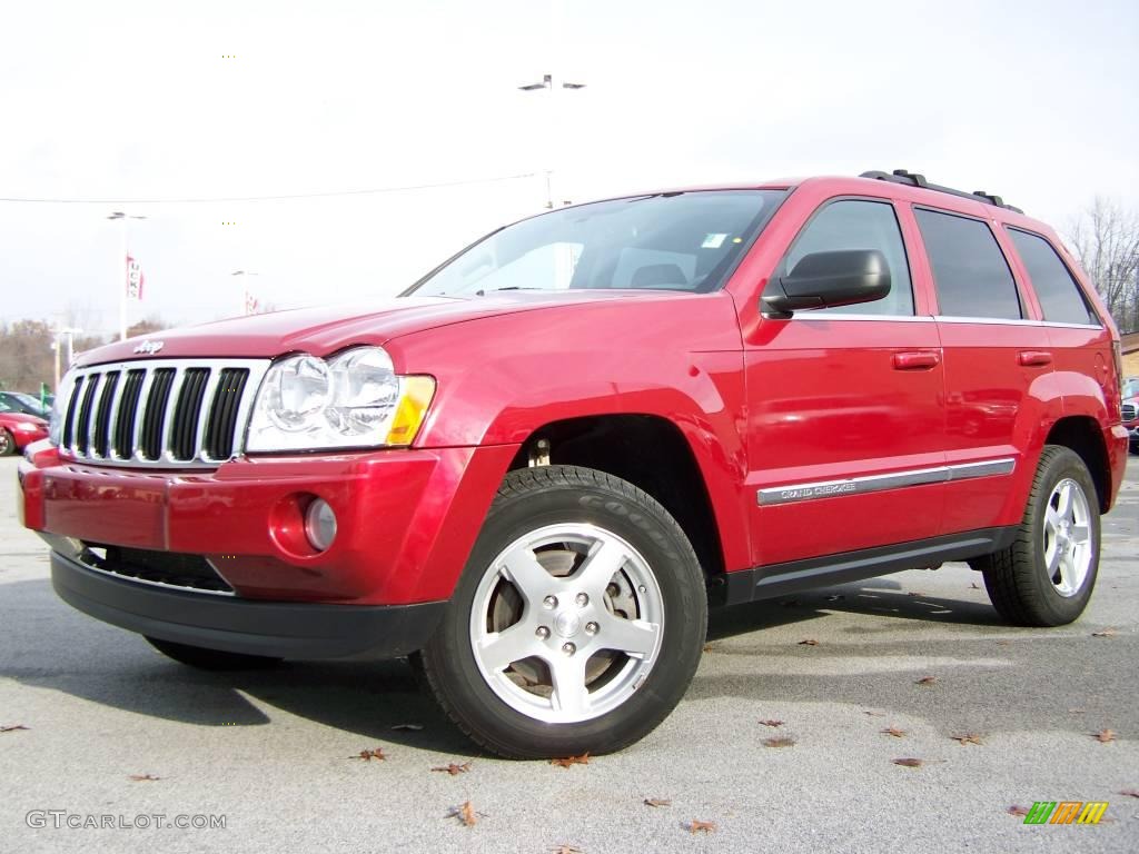 2005 Grand Cherokee Limited 4x4 - Inferno Red Crystal Pearl / Medium Slate Gray photo #1