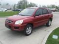 2009 Volcanic Red Kia Sportage LX V6 4x4  photo #7