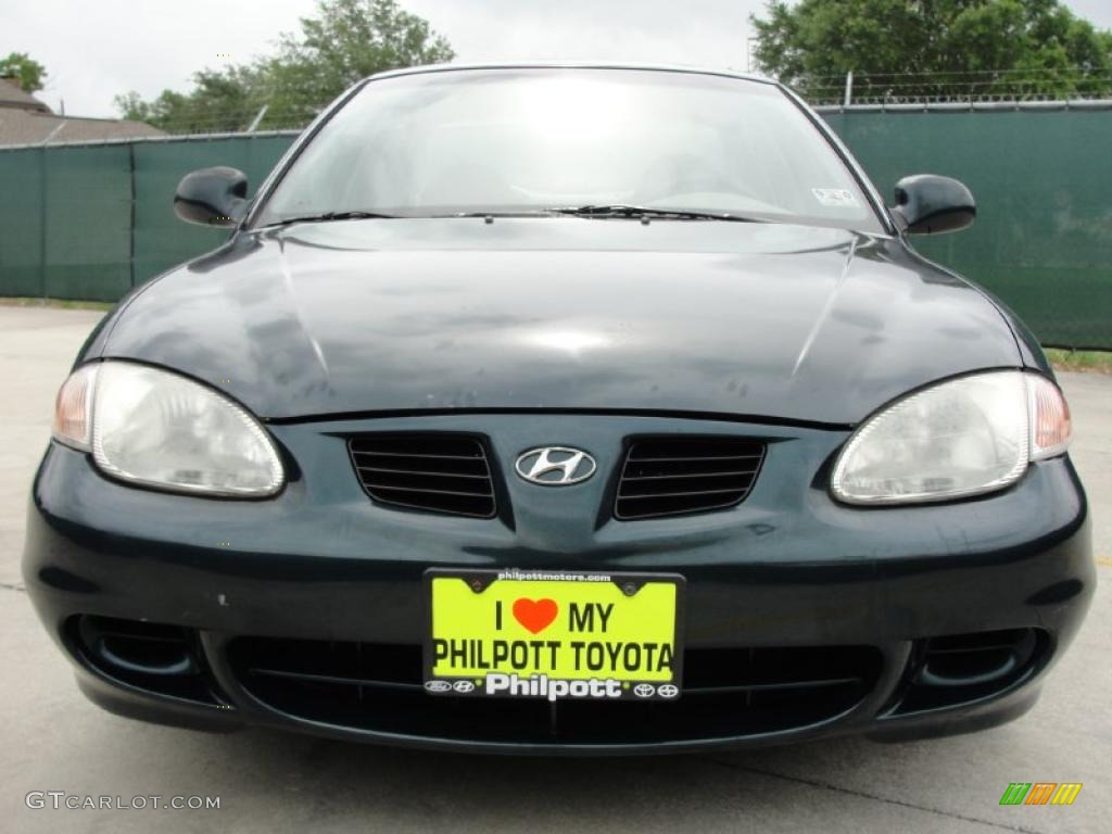 2000 Elantra GLS Sedan - Forest Green / Gray photo #9