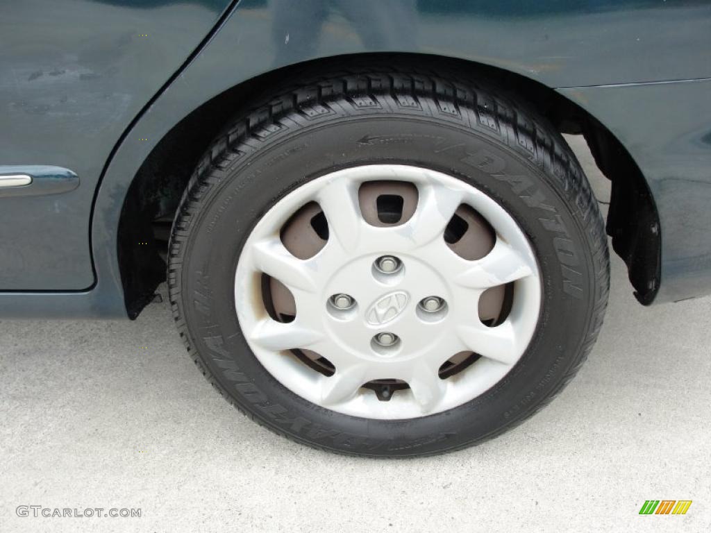 2000 Elantra GLS Sedan - Forest Green / Gray photo #12