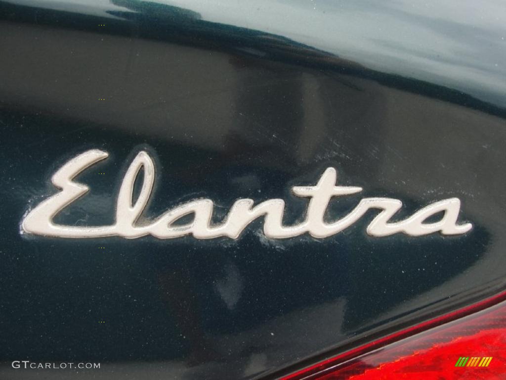 2000 Elantra GLS Sedan - Forest Green / Gray photo #17