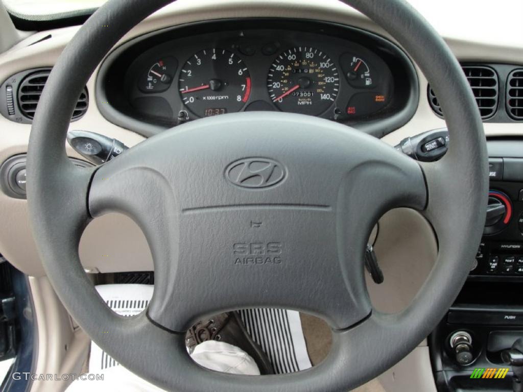 2000 Elantra GLS Sedan - Forest Green / Gray photo #39
