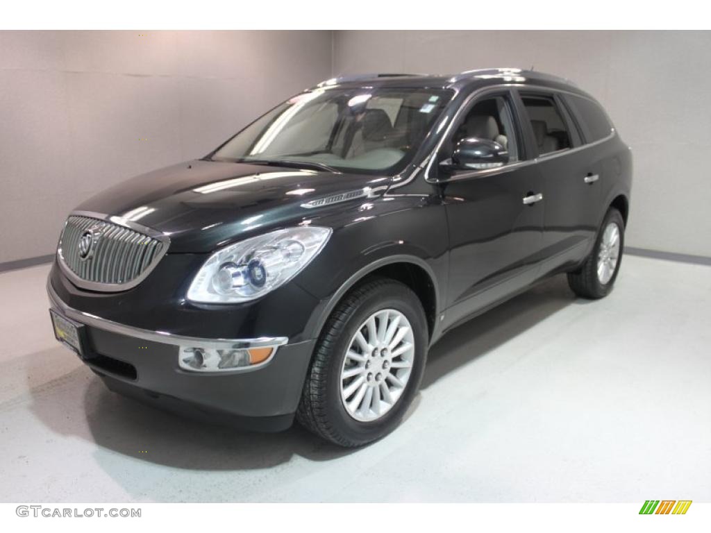 2010 Enclave CXL - Carbon Black Metallic / Cashmere/Cocoa photo #3