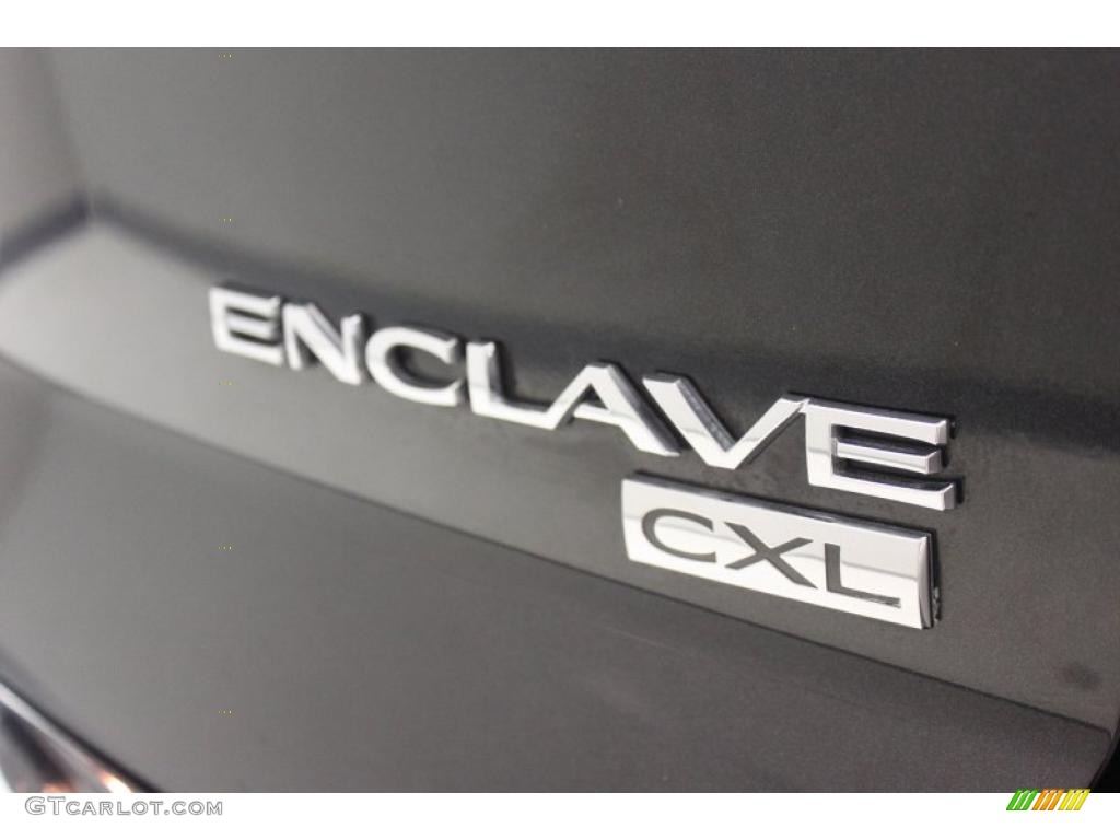 2010 Enclave CXL - Carbon Black Metallic / Cashmere/Cocoa photo #62