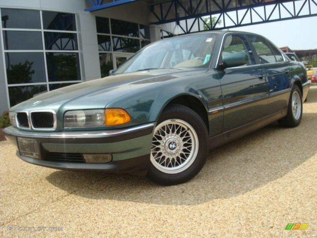 1997 7 Series 740i Sedan - Ascot Green Metallic / Beige photo #2