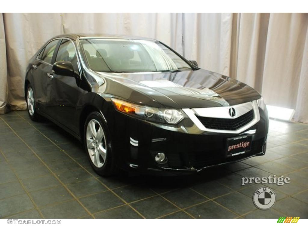 2009 TSX Sedan - Crystal Black Pearl / Ebony photo #11