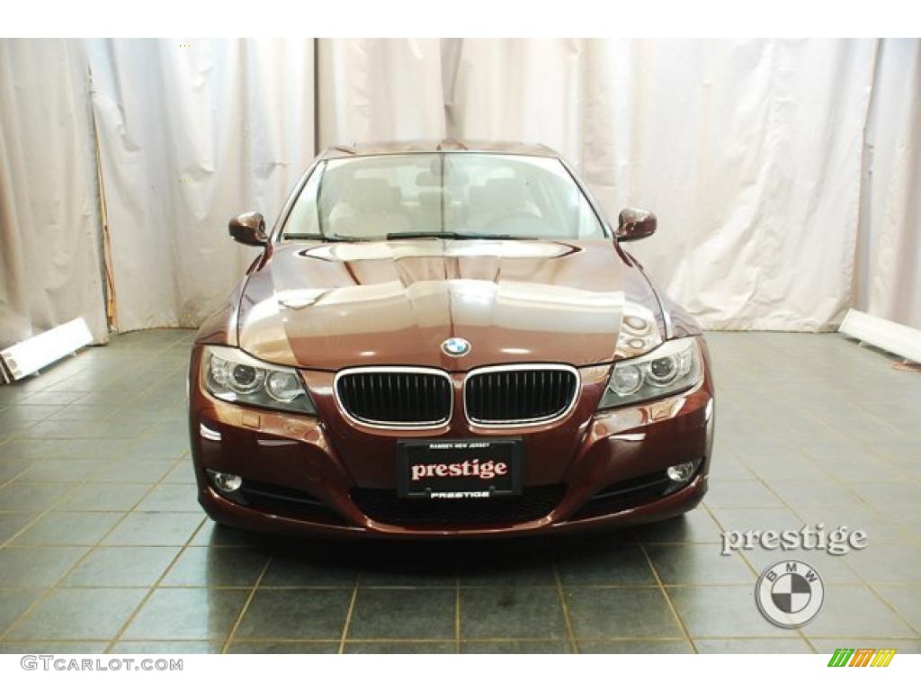 2009 3 Series 328xi Sedan - Barbara Red Metallic / Cream Beige Dakota Leather photo #6