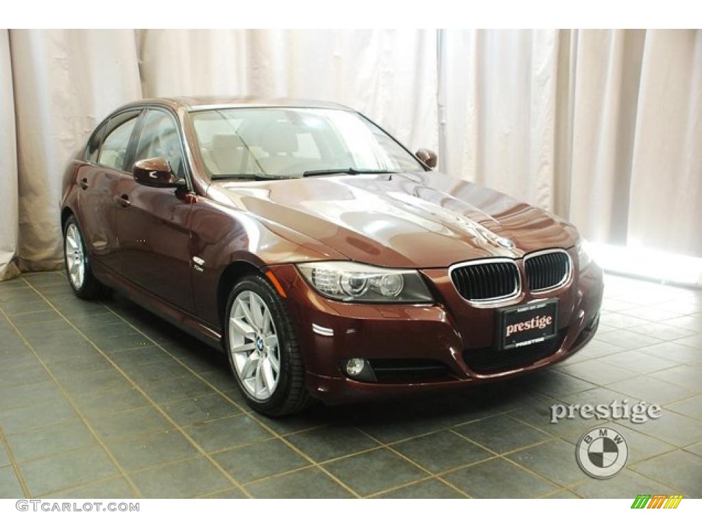 2009 3 Series 328xi Sedan - Barbara Red Metallic / Cream Beige Dakota Leather photo #7