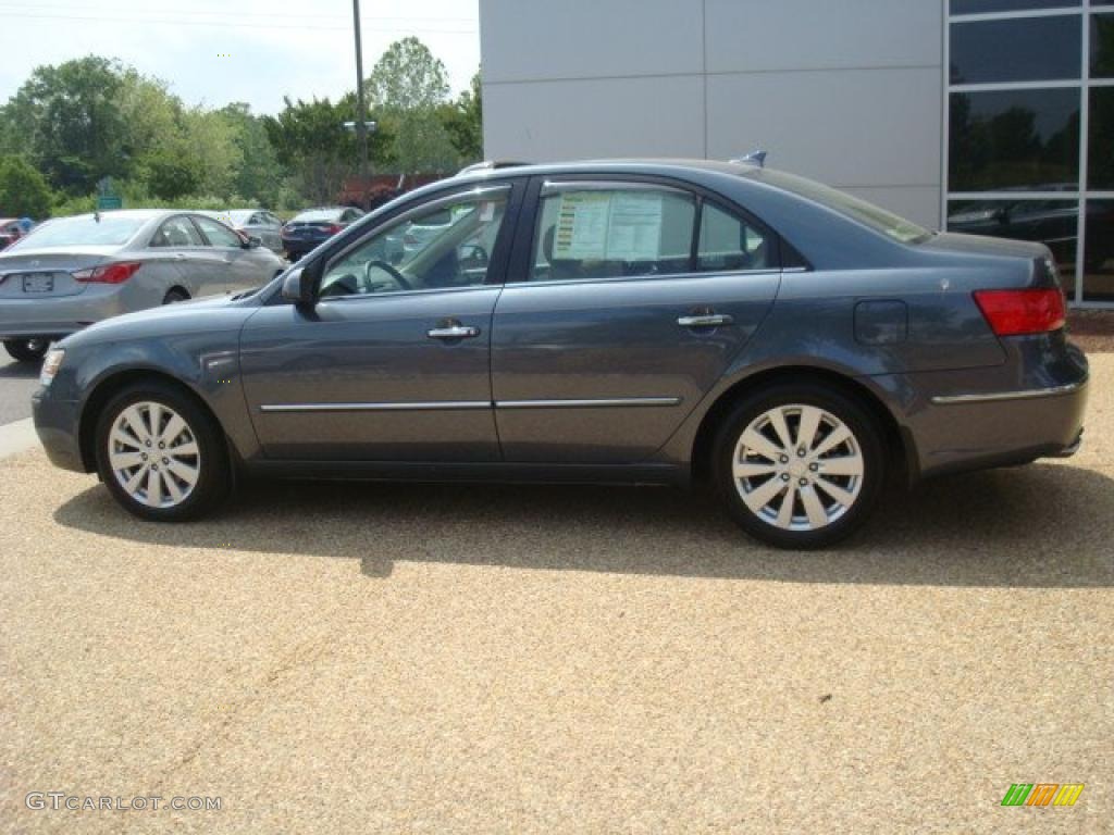2009 Sonata Limited V6 - Slate Blue / Camel photo #3