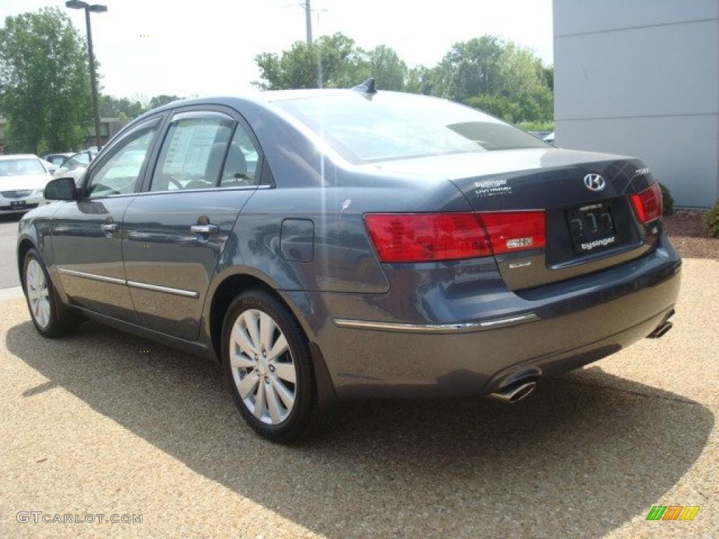 2009 Sonata Limited V6 - Slate Blue / Camel photo #4