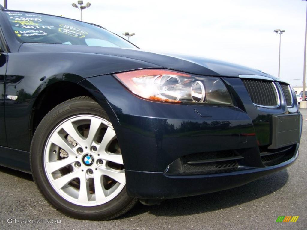 2007 3 Series 328xi Wagon - Monaco Blue Metallic / Grey photo #3