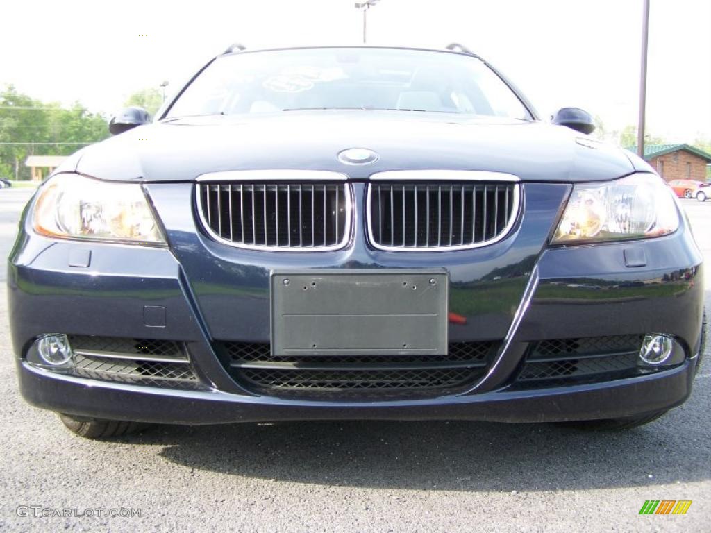 2007 3 Series 328xi Wagon - Monaco Blue Metallic / Grey photo #4