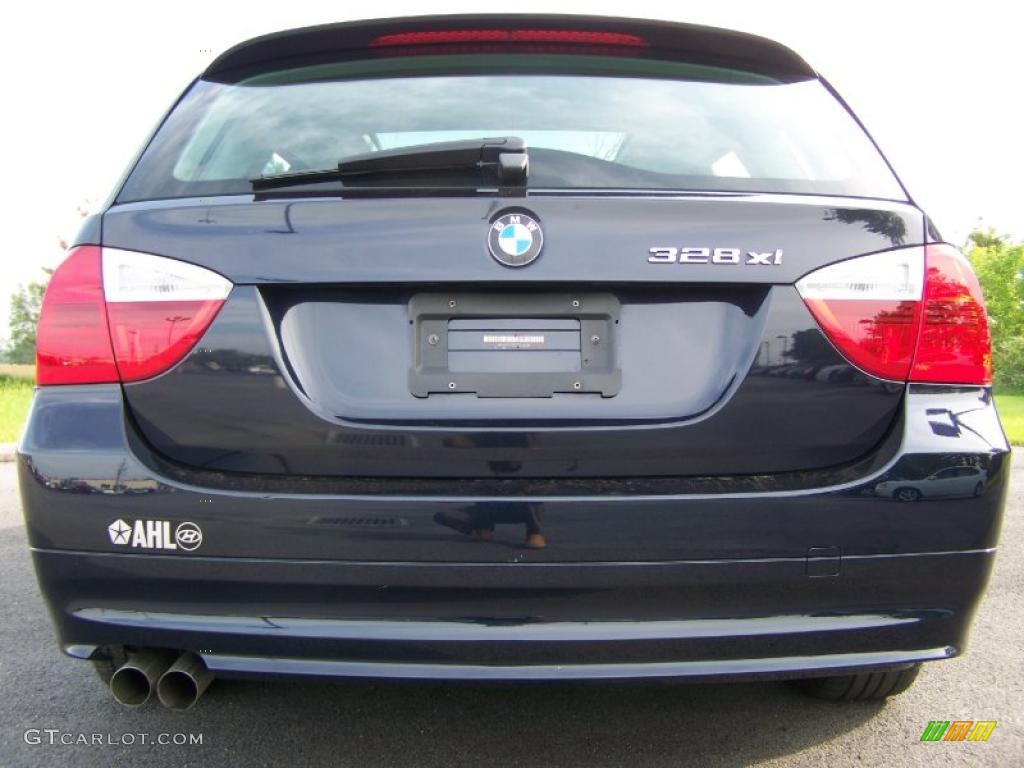 2007 3 Series 328xi Wagon - Monaco Blue Metallic / Grey photo #7