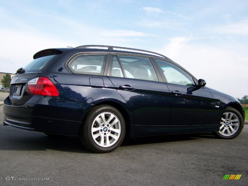 2007 3 Series 328xi Wagon - Monaco Blue Metallic / Grey photo #8