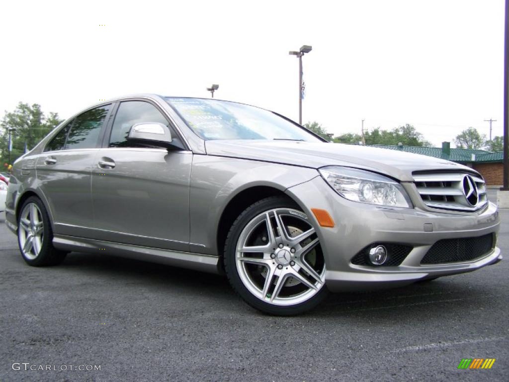 2008 C 350 Sport - Palladium Silver Metallic / Black photo #1