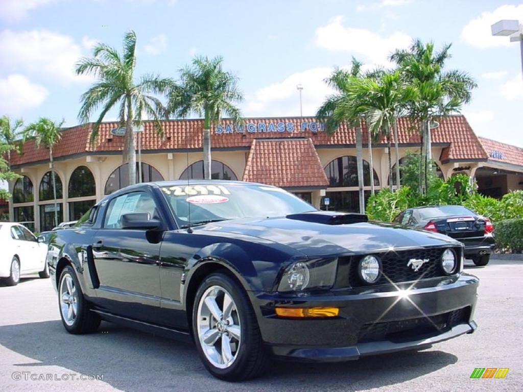 2008 Mustang GT/CS California Special Coupe - Black / Black/Medium Parchment photo #1
