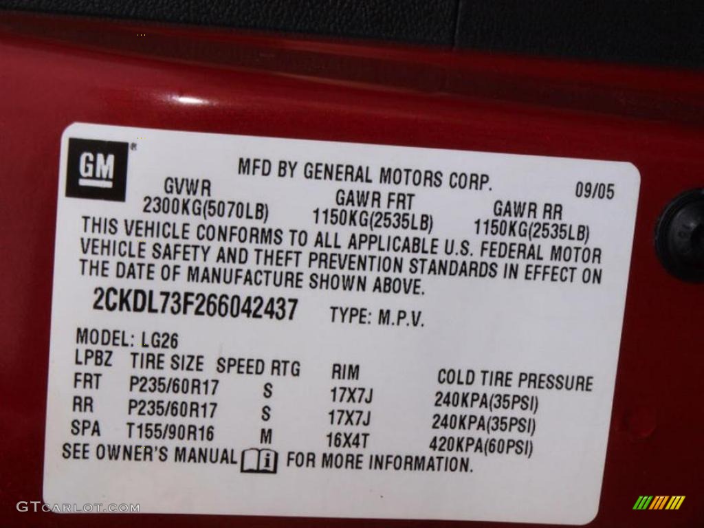 2006 Torrent AWD - Fever Red Metallic / Sand Beige photo #17