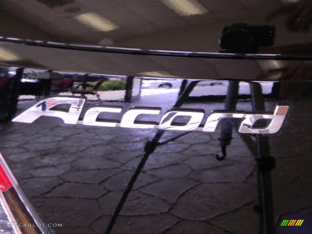 2009 Accord EX-L V6 Sedan - Crystal Black Pearl / Black photo #12