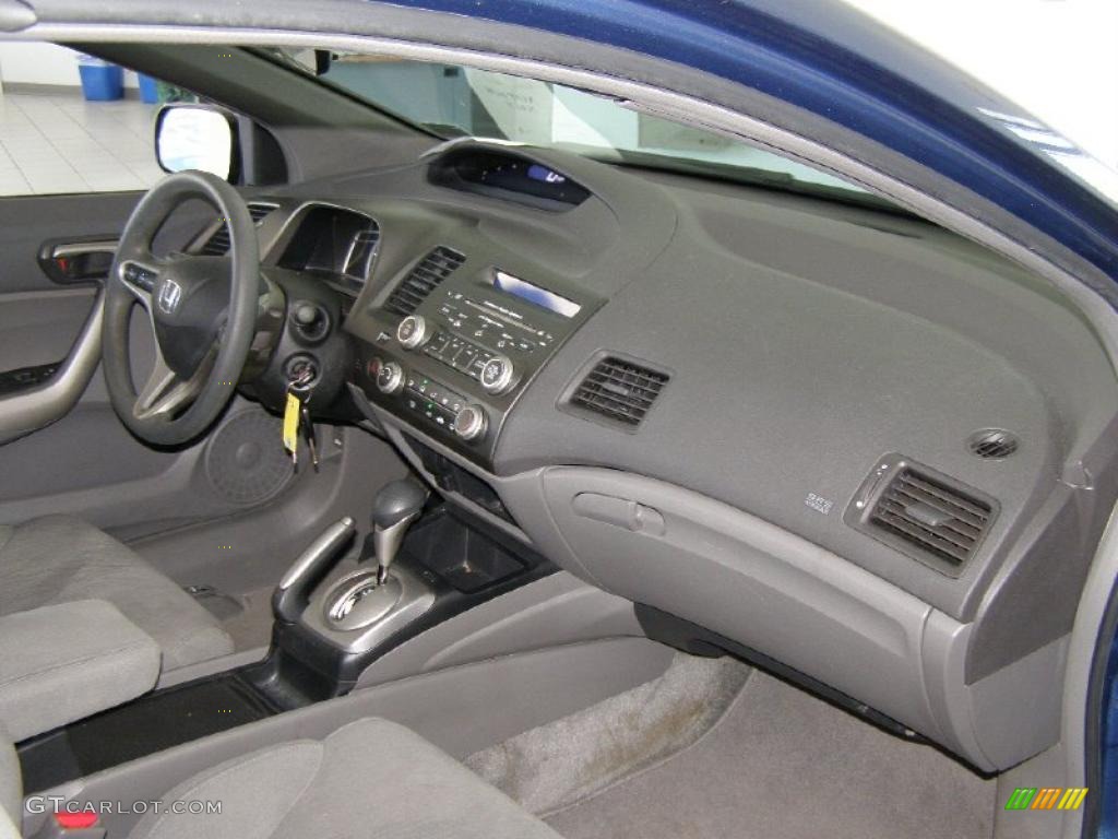 2006 Civic EX Coupe - Atomic Blue Metallic / Gray photo #25