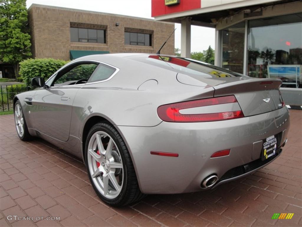 2007 V8 Vantage Coupe - Tungsten Silver / Iron Ore Red photo #3
