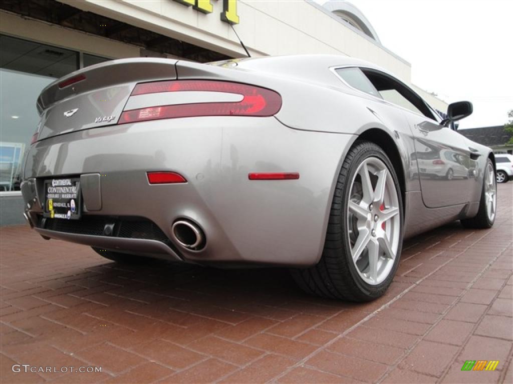 2007 V8 Vantage Coupe - Tungsten Silver / Iron Ore Red photo #9