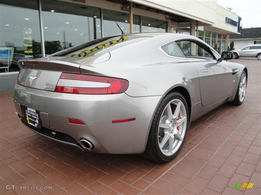 2007 V8 Vantage Coupe - Tungsten Silver / Iron Ore Red photo #10