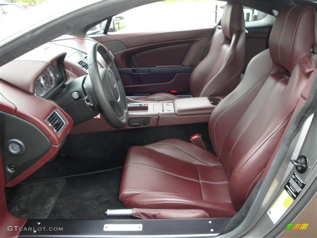2007 V8 Vantage Coupe - Tungsten Silver / Iron Ore Red photo #20
