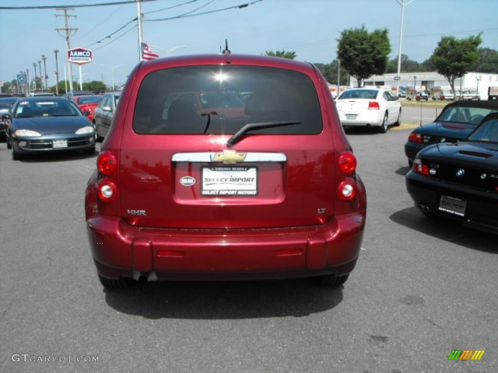 2008 HHR LT - Cardinal Red Metallic / Ebony Black photo #6